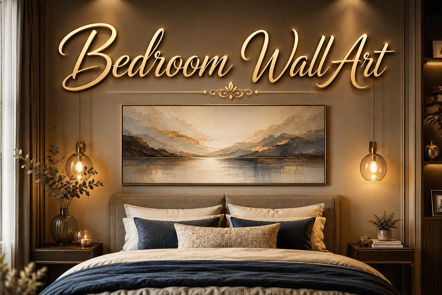 Bedroom Wall Art: 16 Sophisticated Ideas Beyond the Basic Gallery Wall