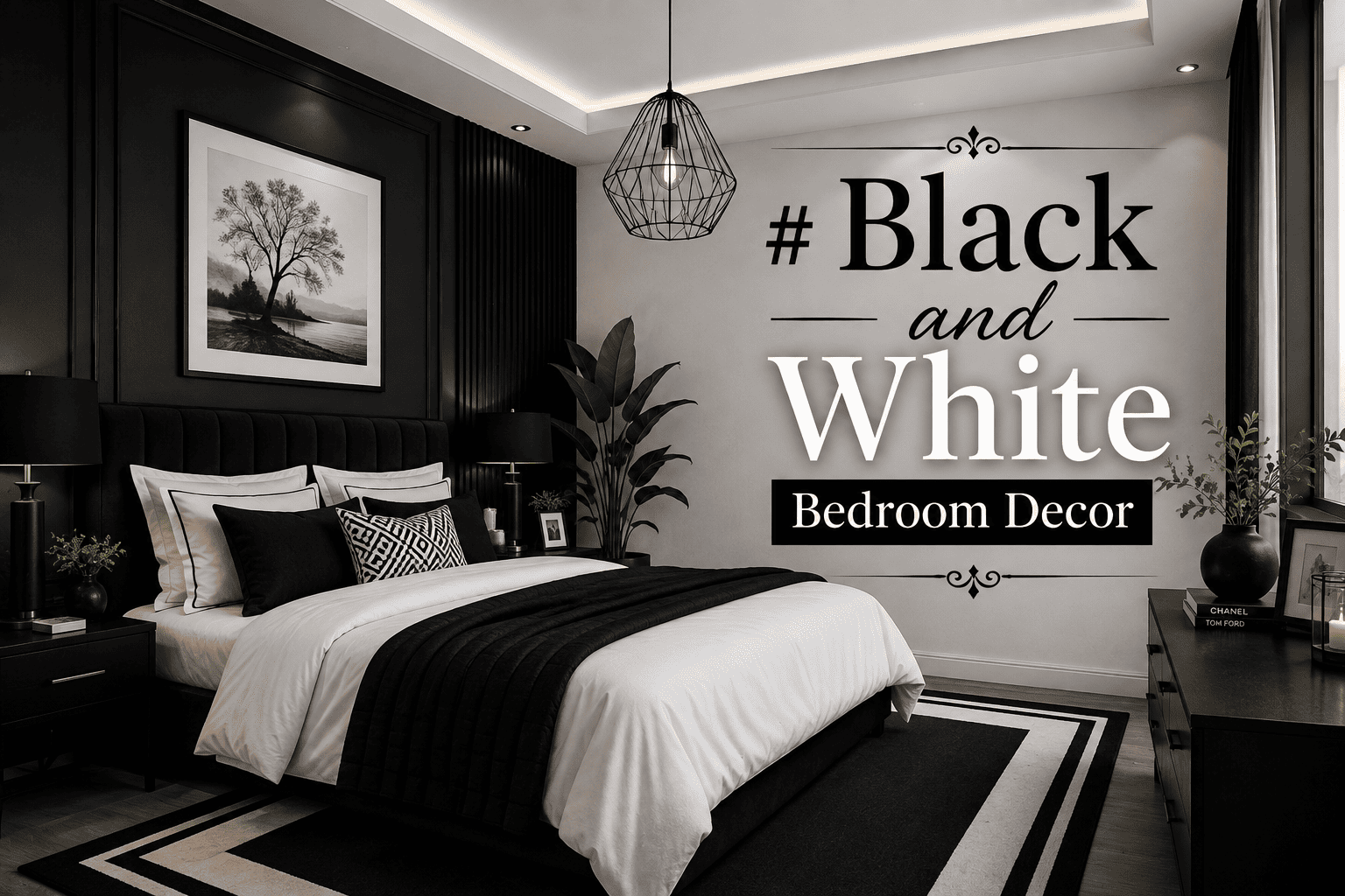 Black and White Bedroom Decor: 24 Magnetic Ideas That Make a Bedroom Impossible to Forget