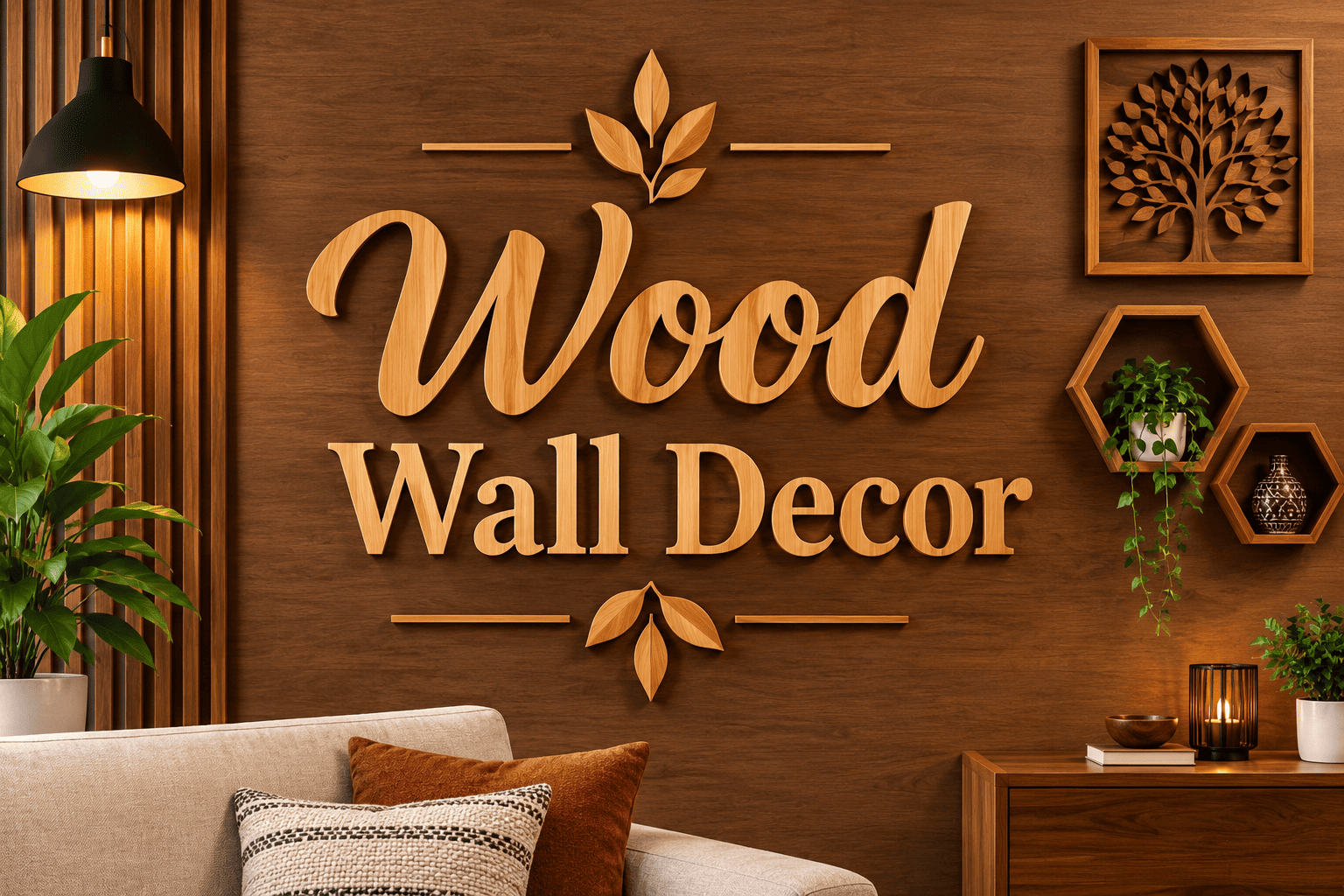 Wood Wall Decor: 20 Clever Ideas That Make a Blank Wall Look Designed