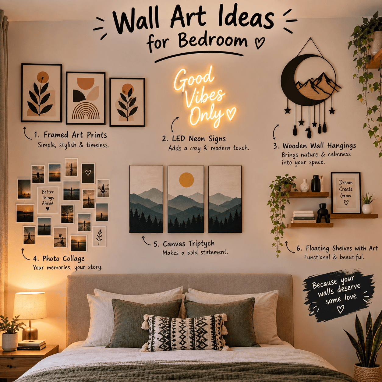 Wall Art Ideas for Bedroom