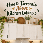 How to Decorate Above Kitchen Cabinets