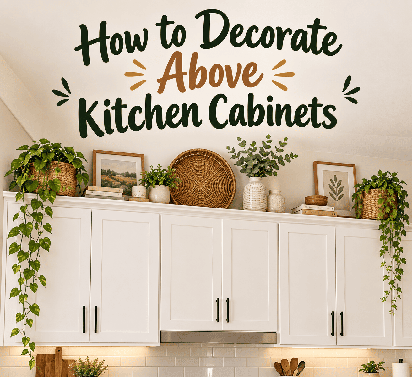How to Decorate Above Kitchen Cabinets: 21 Styling Ideas Hiding in Plain Sight